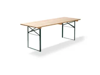 biertafel,HxBxD 780x2200x800mm,rechthoekig,frame donkergroen - 1