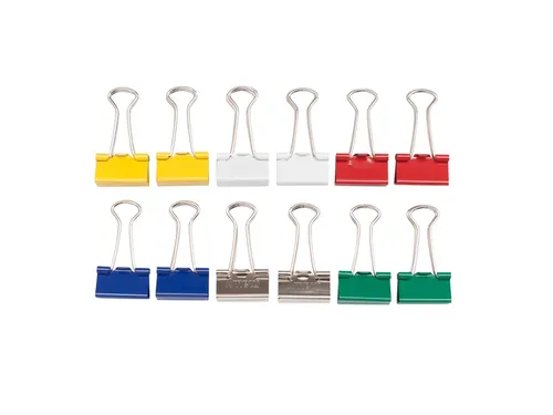 Papierklem MAUL 215 foldback 19mm capaciteit 7mm assorti