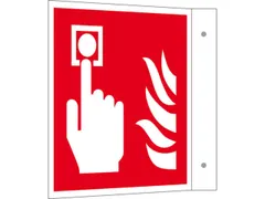 Brandbeveiligingsbord,Brandmelder,Uithangbord,Aluminium,Nalichtend