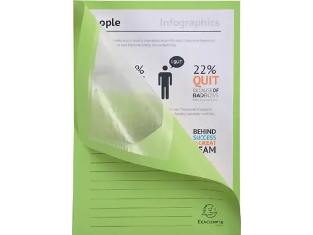 L-map Forever voor A4 25 stuks lichtgroen