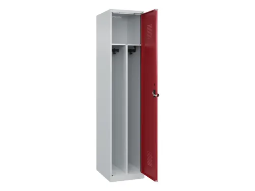 locker voor scheiding van kleding,HxBxD 1850x400x500mm,1vak