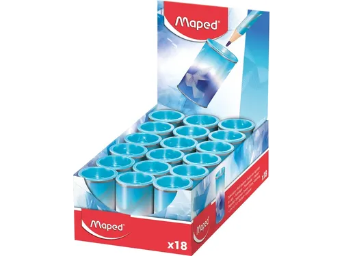 Puntenslijper Maped Arctic Vibes 1-gaats display a 18 stuks blauw