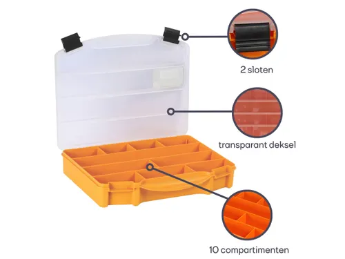 Assortimentsdoos 251x200x44mm 2.2 Liter
