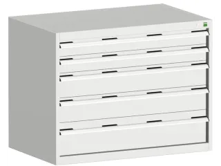 ladekast 800x1050x650mm 5laden zware lasten RAL7035 front RAL7035 - 1
