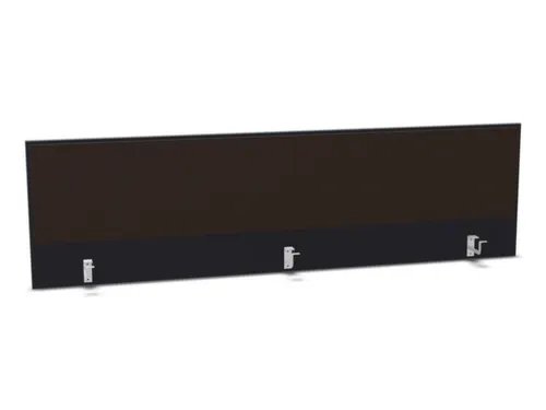 opzetpaneel,v. bureau,aanbouw achter,B 2000mm,CC-zwart,BN2036-bruin