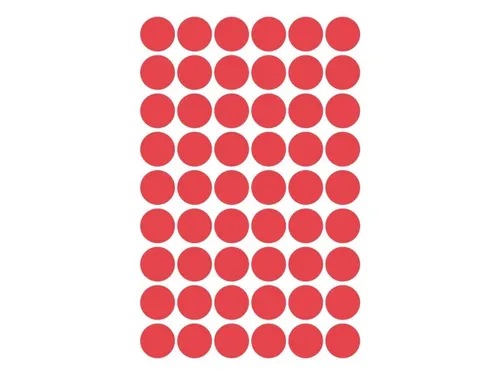 Etiket Avery Zweckform 3141 Rond Ø12mm Rood 270 Stuks