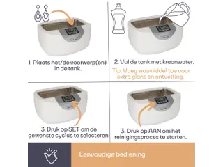 Ultrasone Reiniger Met Tijdschakelaar 2.6 Liter - 8