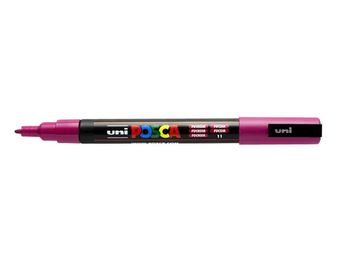 Verfstift Posca PC3M Fijne punt 0,9-1,3mm Fuchsia