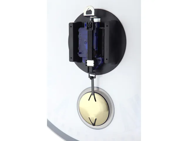 Wandklok Nextime Dia. 43cmx4.2cm Glas Wit 'romana' Romeinse cijfers