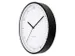 Horloge murale NeXtime Berlin de 30 cm en aluminium blanc