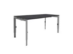 Bureau Linesto N3 hoogte instelbaar 160x80cm houtprint schaduw alu