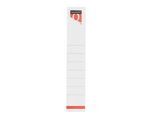 Rugetiket Quantore smal 34x190mm zelfklevend wit