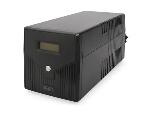 Digitus Line-Interactive UPS 1000 VA/600W 12V/7Ah x2 batterij LCD