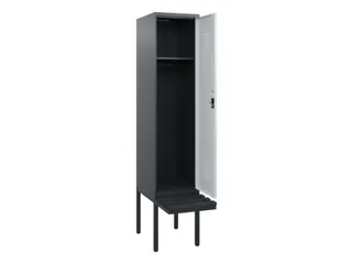 locker met bank,HxBxD 1950x400x815mm,1vak,vak B 400mm,cilinderslot - 1
