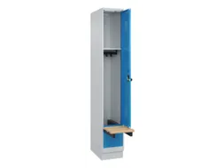 locker met bank,HxBxD 1950x300x815mm,1vak,vak B 300mm,draaigrendel
