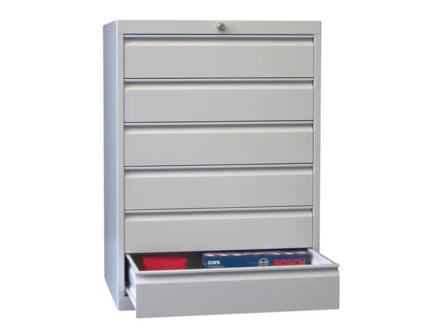 ladekast HxBxD 1000x1023x600mm 6laden slot RAL7035 front RAL6011