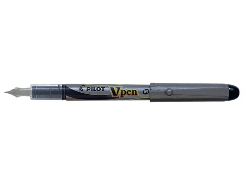 Vulpen Pilot V pen Zilver Medium punt Inktkleur Zwart