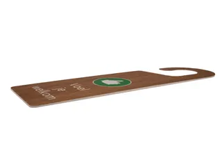 Kunststof deurhanger 250x75mm Voel je welkom - Nu even niet Houtlook - 5