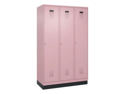 locker,HxBxD 1950x1200x500mm,3vak,vak B 400mm,cil.-slot,sokkel