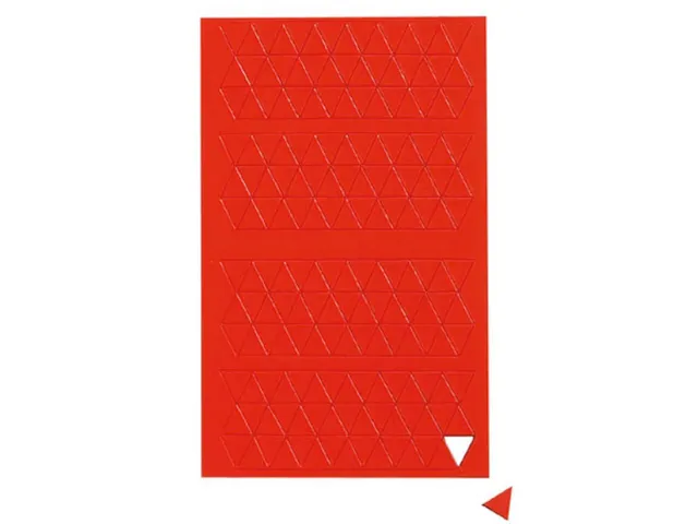 Symboles magnétiques Triangle 1x1cm 180 pièces Rouge
