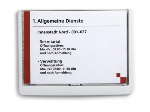 Deurbord Click Sign A5 Wit