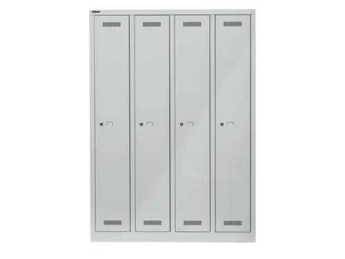 garderobekast,HxBxD 1700x1183x500mm,4vak,vak B 248mm,cil.-slot,