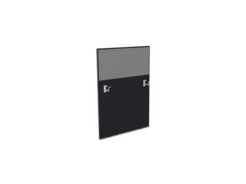 baliepaneel,v. bureau,aanbouw links,B 800mm,CC-zwart,BN8078-grijs