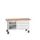 werkbank,HxBxD 830x1500x600mm,multiplexblad,uitrusting: 3laden,legbord