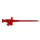 Flexibele Klemtestpen / Rood (Kleps 30)