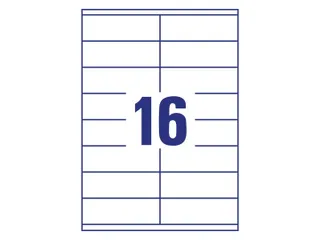 Etiket Avery Zweckform 3423 105x35mm wit 1600stuks - 3
