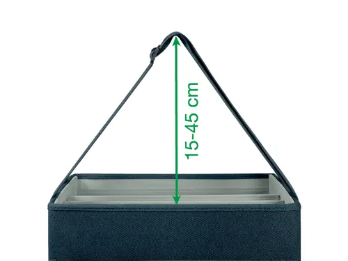 Leitz Hot Desking Stoffen opbergtas Fluweel Grijs 35,5x21x20cm