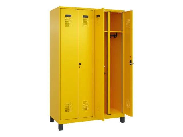 locker voor scheiding van kleding,HxBxD 1950x1200x500mm,4vak