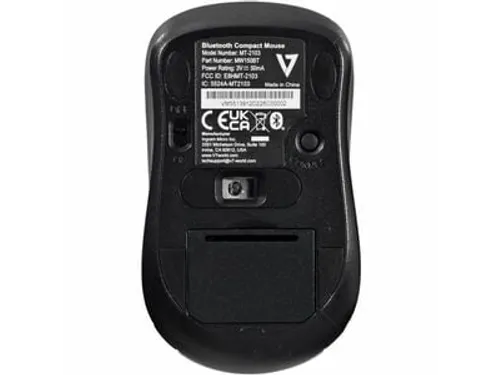 V7 MW150BT, Ambidextrous, Optisch, Bluetooth, 1000 DPI, Zwart
