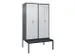locker voor scheiding van kleding,HxBxD 2120x1200x815mm,4vak