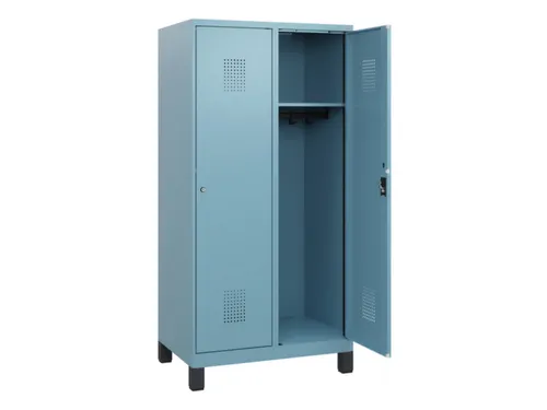 schoollocker,HxBxD 1630x800x500mm,2vak,vak B 400mm,cil.-slot,voeten