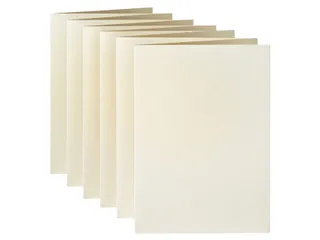 Correspondentiekaart Papicolor dubbel 105x148mm metallic ivoor pak 6 s - 2