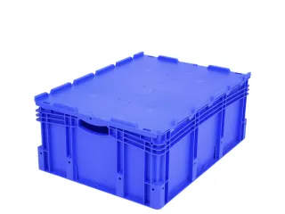 Euronorm Stapelkrat Pp 338x800x600mm 122l Dubbele Bodem M. Deksel - 1