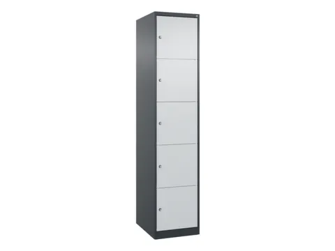 lockerkast,HxBxD 1850x400x500mm,1x5vakken,vak B 400mm,cil.-slot