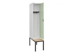 locker met bank,HxBxD 2120x400x815mm,1vak,vak B 400mm,cilinderslot