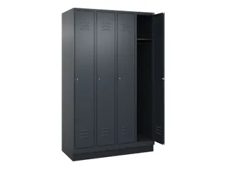locker,HxBxD 1950x1200x500mm,4vak,vak B 300mm,cil.-slot,sokkel - 1