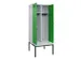 locker met bank,voor scheiding van kleding,HxBxD 2120x800x815mm,2vak