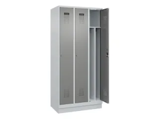 locker voor scheiding van kleding,HxBxD 1950x900x500mm,3vak - 1