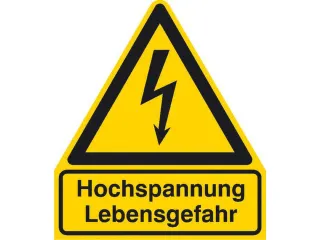 waarschuwings-combibord,Hoogspanning levensgevaar,hard PVC - 1