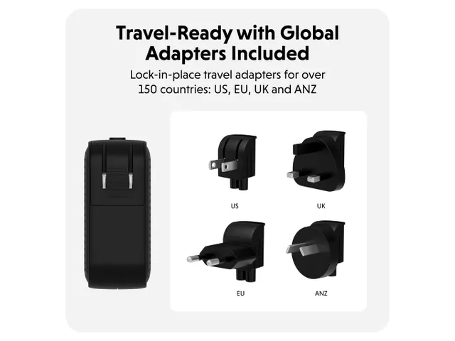 Targus Hyper Juice Travel Charger 70W GaN USB-C Zwart