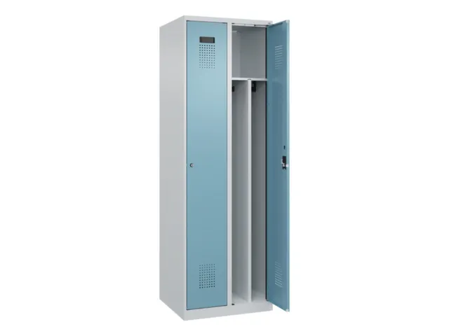 locker voor scheiding van kleding,HxBxD 1850x600x500mm,2vak