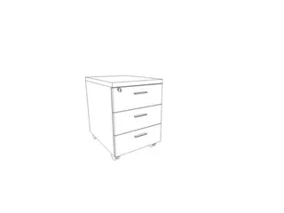 mobiel ladeblok,HxBxD 580x420x560mm,3lade(n),centr. vergrendeling - 3