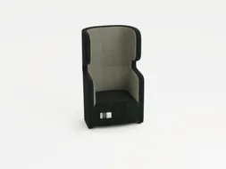 Fauteuil 1-Zits Geluidabsorberend Stof Antraciet/grijs 1330x860x760mm