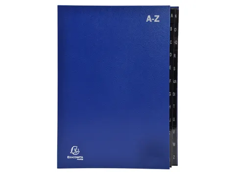 Sorteermap Ordonator A-Z 24vak blauw