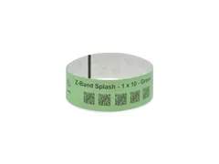 Zebra Z-Band Splash (10012718-4) groen 25x254mm (4 x 350 stuks)