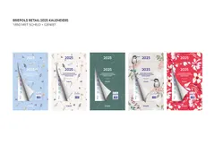 Weekkalender 2027 Brepols 190x130 7dagen/1pagina Fantasie assorti